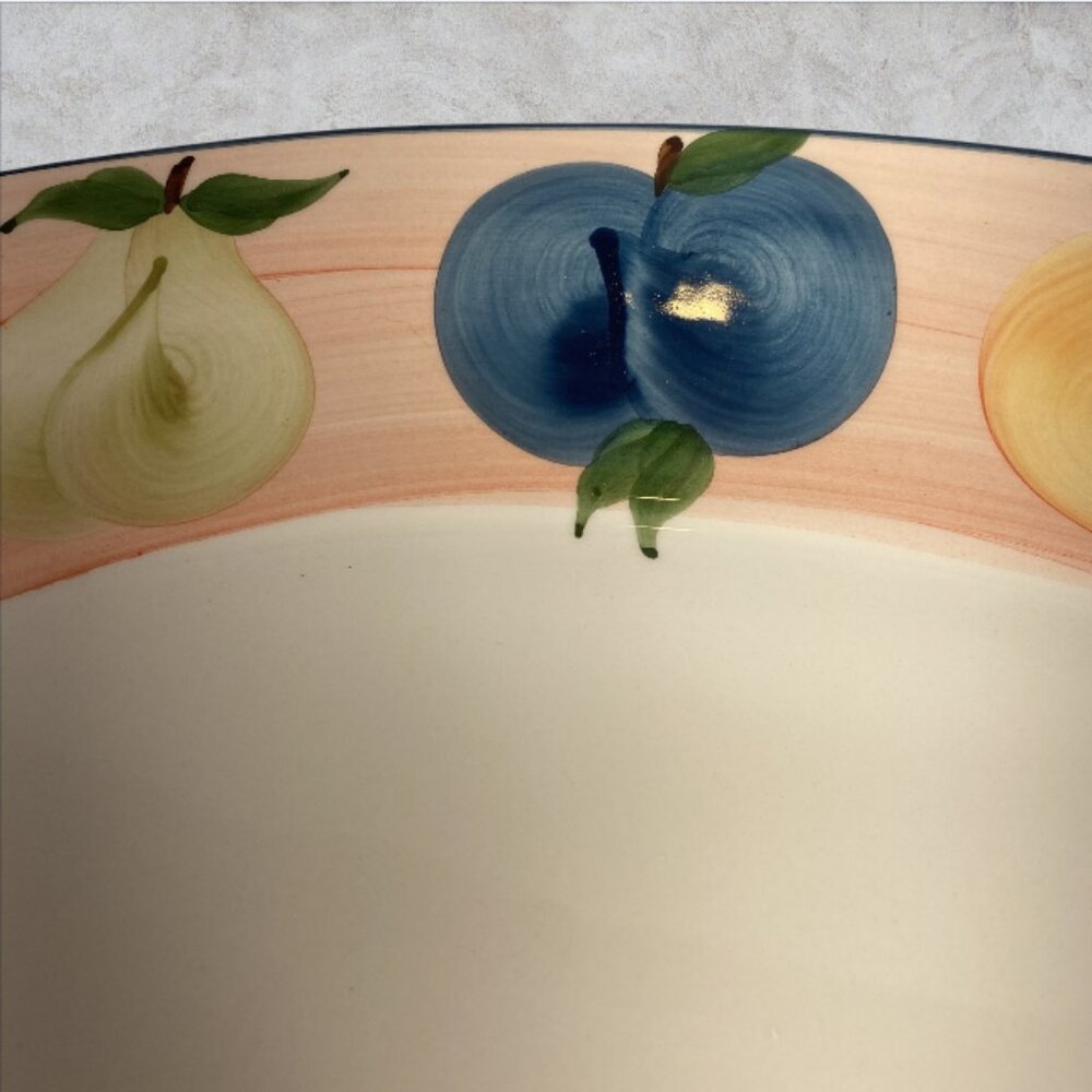 A. SANTOS PORTUGAL -- Large Oval Serving Platter, Hand Painted, Fruit, Vintage - Picture 4 of 9